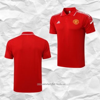 Camiseta Polo del Manchester United UCL 2021 2022 Rojo