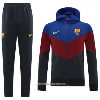 Chandal con Capucha del Barcelona 2021 2022 Azul