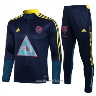 Chandal de Sudadera del Arsenal 2021 2022 Azul