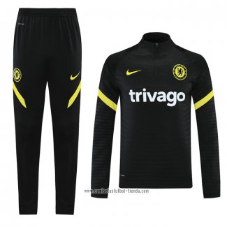 Chandal de Sudadera del Chelsea 2021 2022 Negro