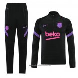 Chandal de Sudadera del Barcelona 2021 2022 Negro