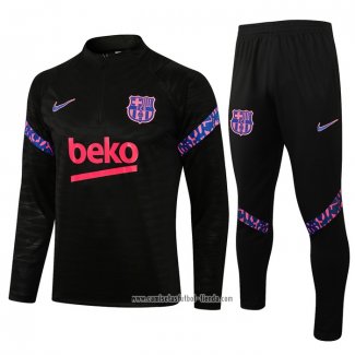 Chandal de Sudadera del Barcelona 2021 2022 Negro