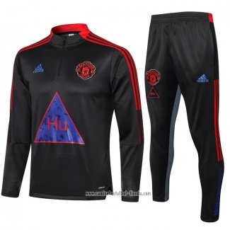 Chandal de Sudadera del Manchester United 2021 2022 Gris