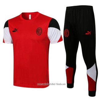 Chandal del AC Milan 2021 2022 Manga Corta Rojo