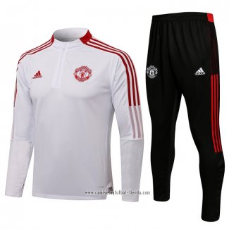 Chandal de Sudadera del Manchester United 2021 2022 Nino Blanco