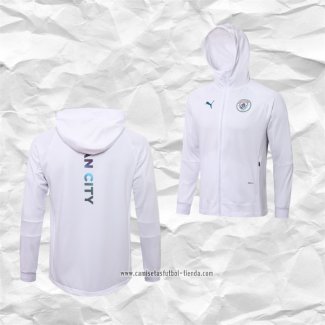 Chaqueta con Capucha del Manchester City 2021 2022 Blanco