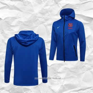 Chaqueta con Capucha del Barcelona 2021 2022 Azul