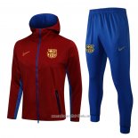 Chandal con Capucha del Barcelona 2021 2022 Rojo