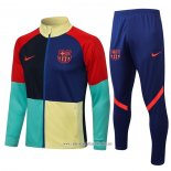 Chandal de Chaqueta del Barcelona 2021 2022 Azul y Rojo