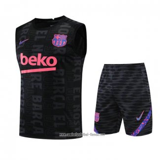 Chandal del Barcelona 2022 2023 Sin Mangas Negro