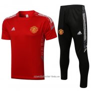 Chandal del Manchester United 2021 2022 Manga Corta Rojo