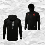 Chaqueta con Capucha del AC Milan 2021 2022 Negro