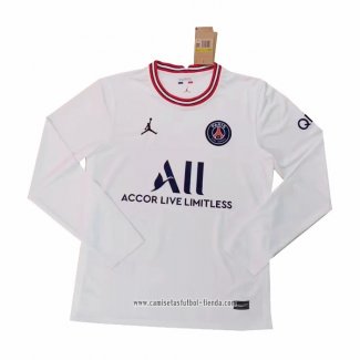 Camiseta Cuarto Paris Saint-Germain 2021 2022 Manga Larga