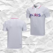 Camiseta Polo del Paris Saint-Germain Jordan 2021 2022 Blanco