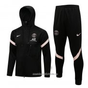 Chandal con Capucha del Paris Saint-Germain 2021 2022 Negro