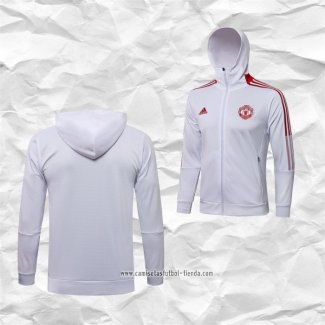 Chaqueta con Capucha del Manchester United 2021 2022 Blanco