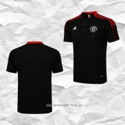 Camiseta Polo del Manchester United 2021 2022 Negro