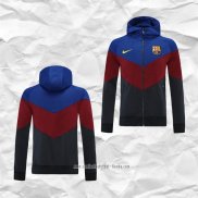 Chaqueta con Capucha del Barcelona 2021 2022 Azul