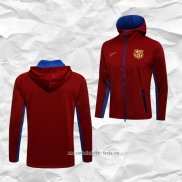 Chaqueta con Capucha del Barcelona 2021 2022 Rojo