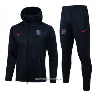 Chandal con Capucha del Paris Saint-Germain 2021 2022 Azul