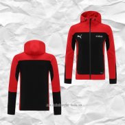 Chaqueta con Capucha del AC Milan 2021 Rojo