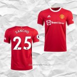 Camiseta Primera Manchester United Jugador Sancho 2021 2022