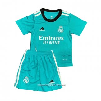 Camiseta Tercera Real Madrid 2021 2022 Nino