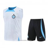 Chandal del Inter Milan 2022 2023 Sin Mangas Blanco