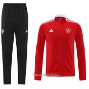 Chandal de Chaqueta del Manchester United 2021-2022 Rojo