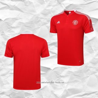 Camiseta Polo del Manchester United 2021-2022 Rojo