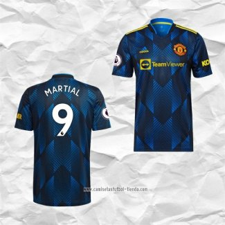 Camiseta Tercera Manchester United Jugador Martial 2021 2022