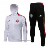 Chandal con Capucha del Manchester United 2021 2022 Blanco