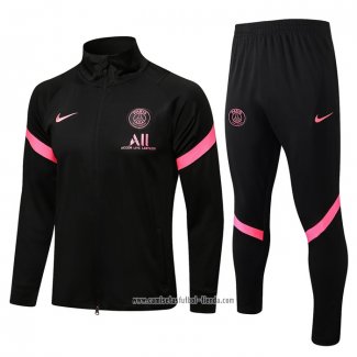 Chandal de Chaqueta del Paris Saint-Germain 2021 2022 Negro