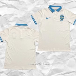 Camiseta Polo del Brasil 2021 Blanco