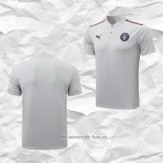 Camiseta Polo del Manchester City 2021 2022 Gris