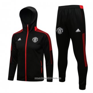 Chandal con Capucha del Manchester United 2021 2022 Negro